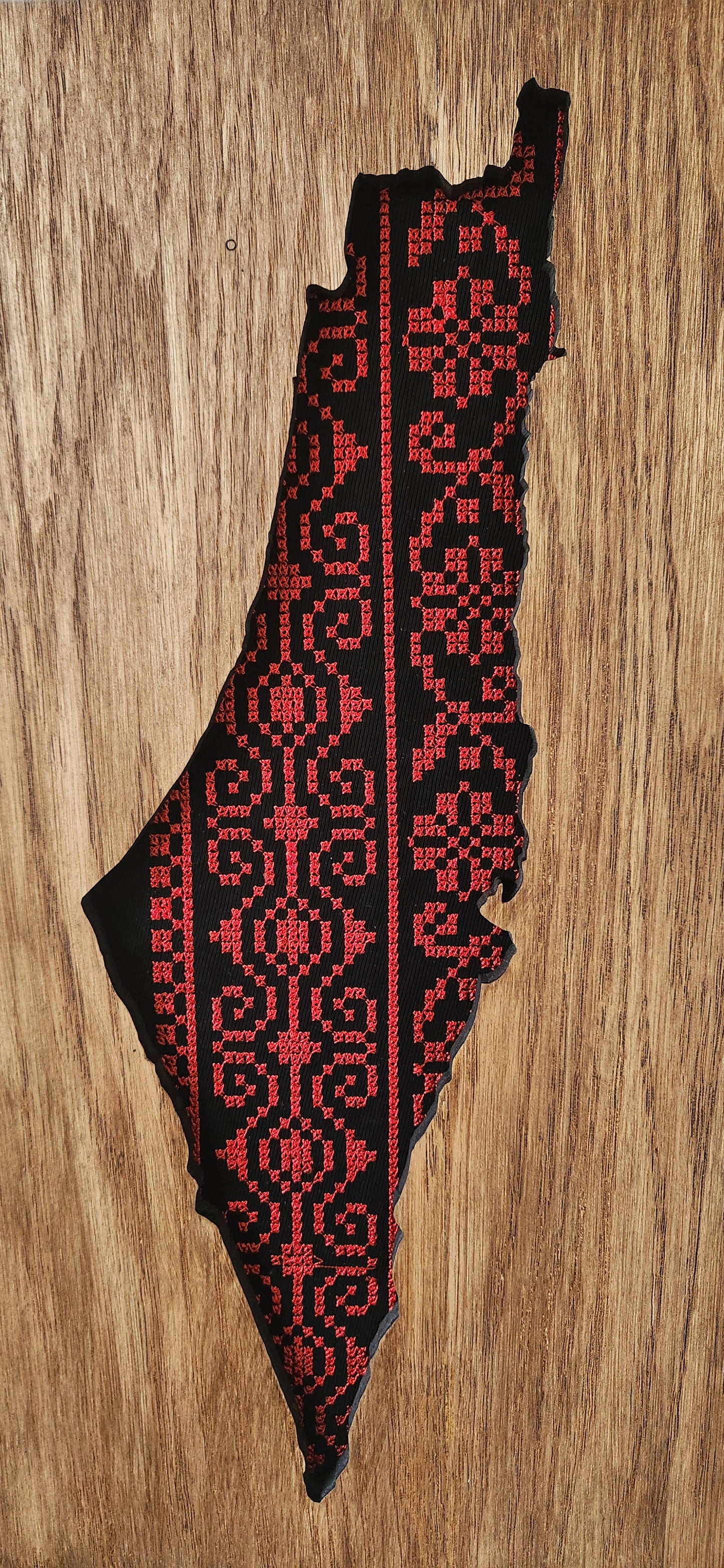 Tatreez embroidery Palestine wall art