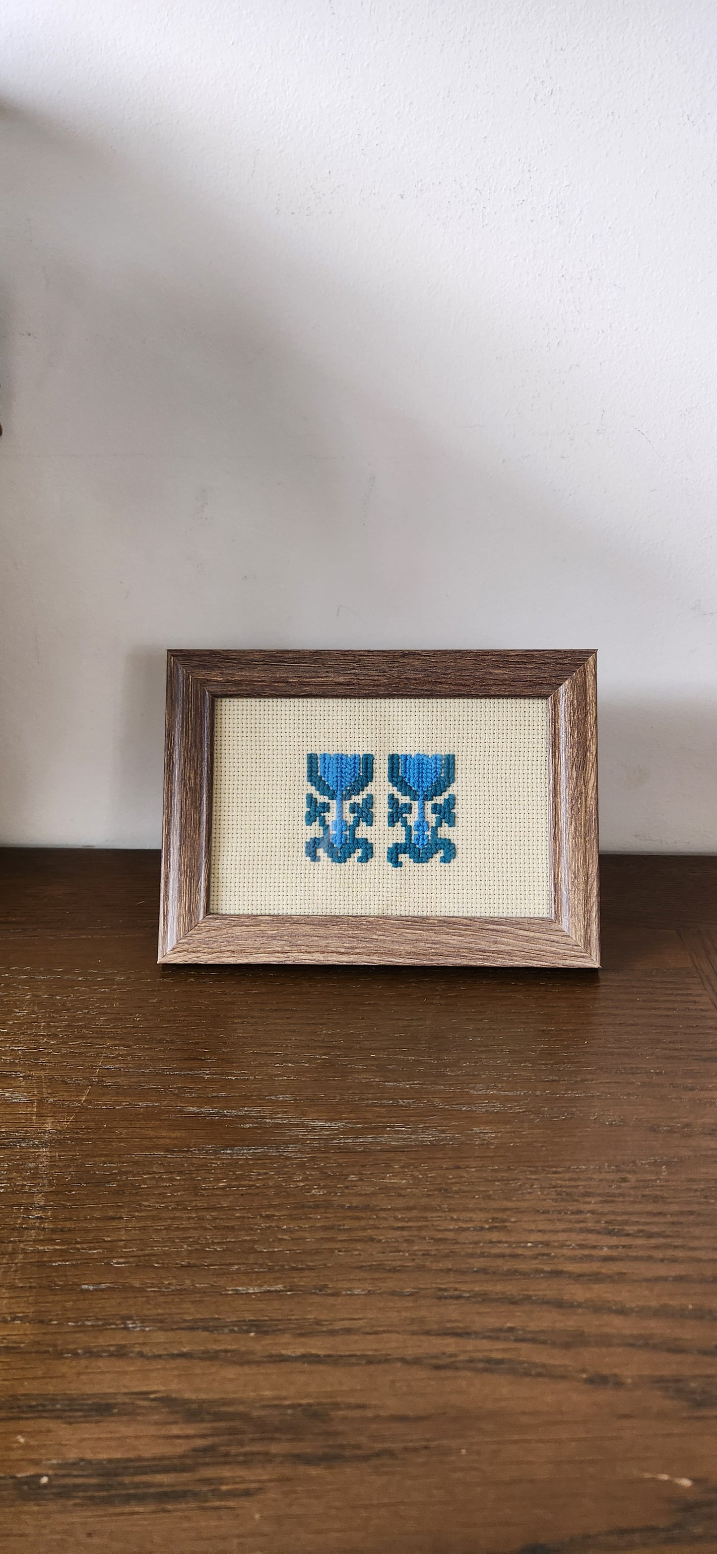 Tatreez Blue Glass/Cup Motif from Hebron