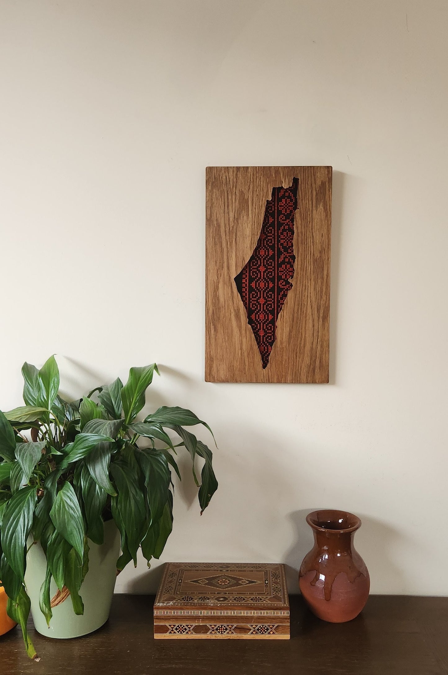 Tatreez embroidery Palestine wall art
